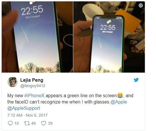 Iphone X Te Yesil Cizgi Sorunu Ortaya Cikti Haberler Teknokulis