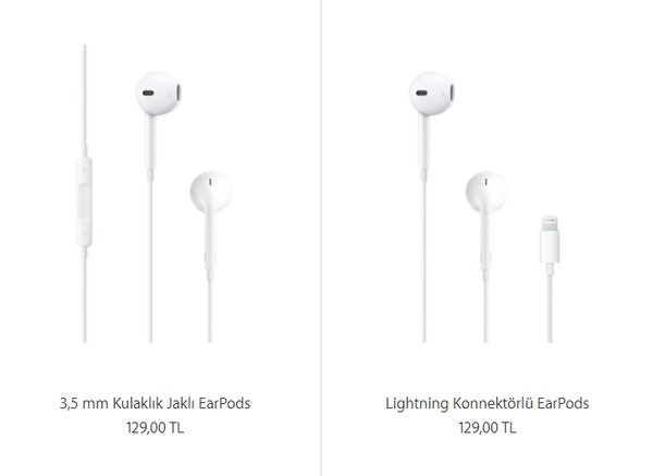 indirimle iphone usb kablosu ve earpods