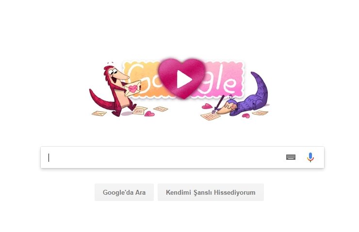 SEVGİLİLER GÜNÜ DOODLE OLDU