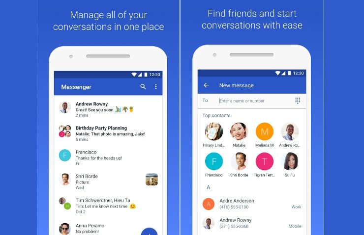 GOOGLE MESSENGER’IN ADI ANDROİD MESSAGES OLDU!