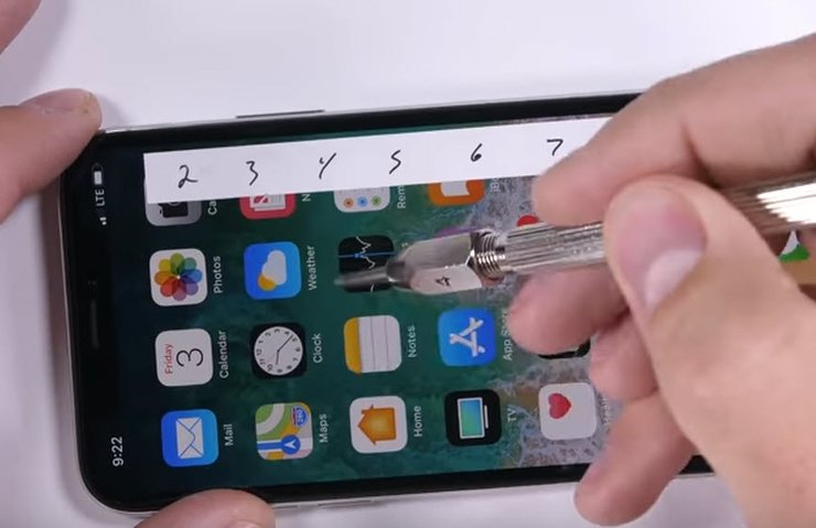 iphone x bukulme yanma ve cizilme