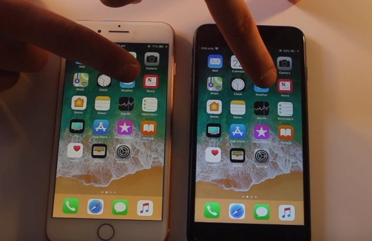 iphone 8 plus hiz testinde iphone 7